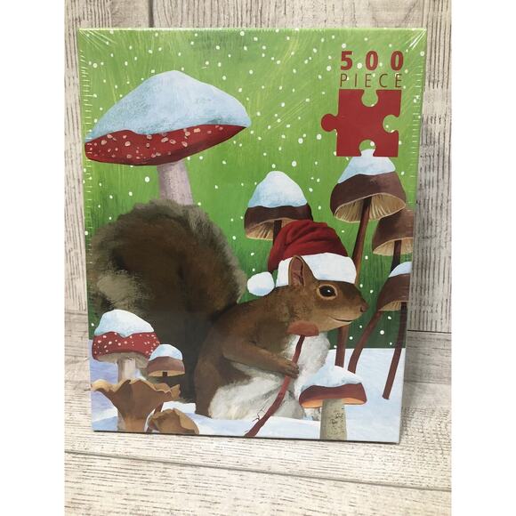 Scott Church Winter Squirrel Puzzle Snow Scene 550 Piece Puzzle NEW 19x26 - Picture 6 of 6